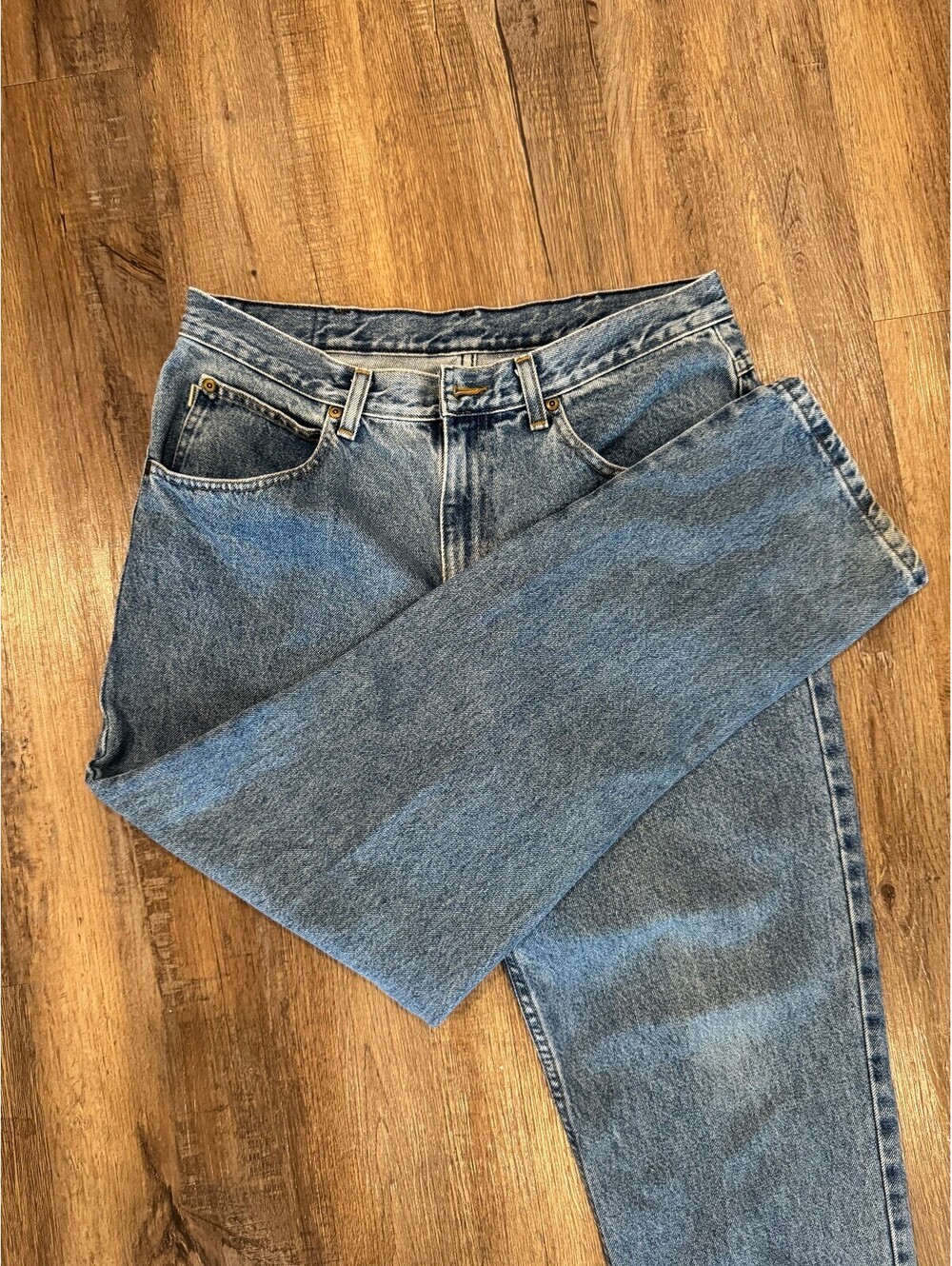 Vintage L.L. Bean Double L Men's Denim Jeans Mid Wash Size 34 x 28